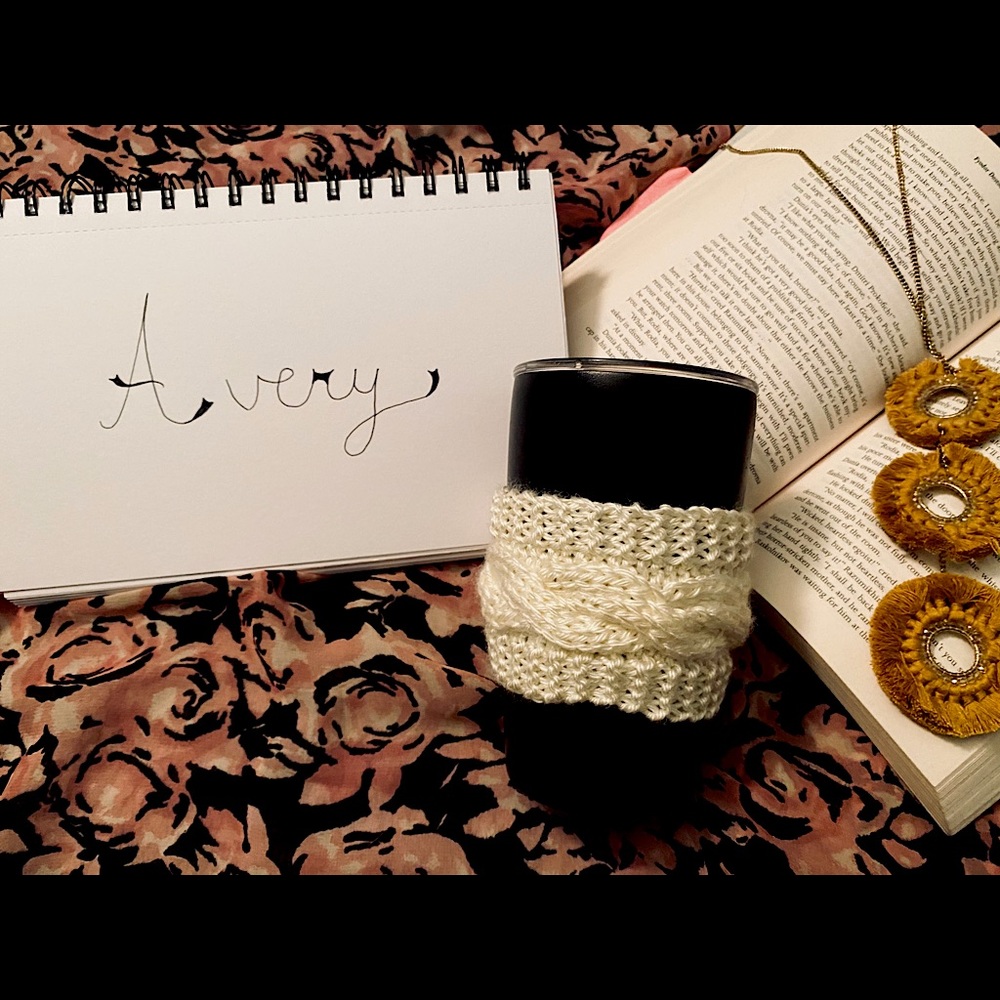 “Avery” Handmade To Go Mug Cozy